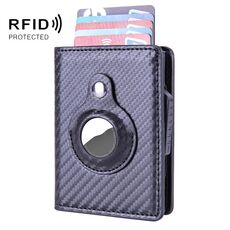 Porta automatico della scheda pop-up RFID Portalattiera multi-funzione per Airtag (fibra di carbonio)