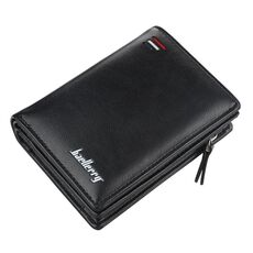 BAELLERRY D3216 UOMINI BREVE BORSE MULTI-CARTA PUBBLICE MULTI-CARTA (nero)