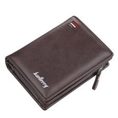 BAELLERRY D3216 UOMINI BREVE BORSA VERTICALE MULTI-CARTA PORTA SNAP (Brown)
