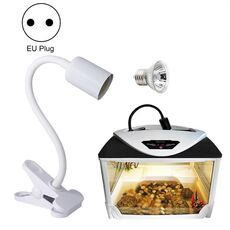 ZY-UAB TARTTLE TARTTLE LOCKLIGHT UVA Retroilluminazione per animali da arrampicata riscaldata, spina UE con lampadina (supporto leggero lungo gomito bianco)