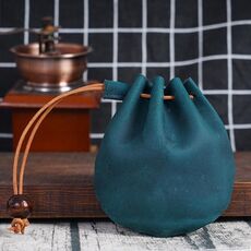 Mini organizzatore di monete vintage in pelle vintage 18L-107 (blu)