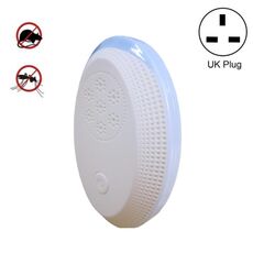 Lampada notturna ad ultrasuoni per zanzare topo, specifica: spina uk (gemma blu)