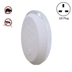 Lampada notturna ad ultrasuoni per zanzare di zanzare, specifica: tappo del Regno Unito (bianco perla)