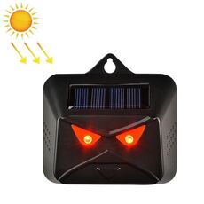 209A Solare ad alta frequenza Flash Nocturnal Animal Repeller (Nero Gufo)