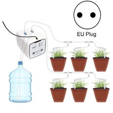 WD-01ade WiFi Gardening Gardening Irrigazione Controller, Specifica: Doppia pompa 20 Pentole (spina UE)