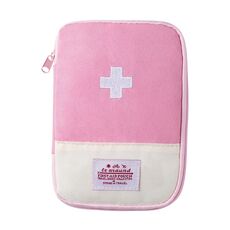 4 pezzi Viaggio Casa Borsa medica portatile, Colore: Pink Piccolo