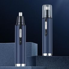 Trimmer per capelli del naso elettrico USB Shaver del trimmer del sopracciglio ricaricabile (blu)