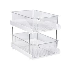 Prodotti per la cura della pelle del lavabo Rack di stoccaggio trasparente, Specifiche: doppio strati