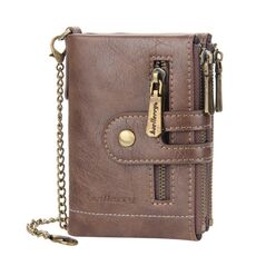 Portafoglio corto BAELLERRY doppio portafoglio tri-fold per uomo (kaki)