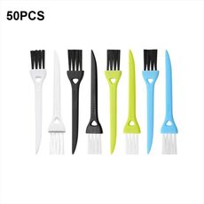 50 PCS Razor Brush Crevice Pennello per la spazzola Spazzola a Groove Mini Small Brush (casuale Consegna del colore)