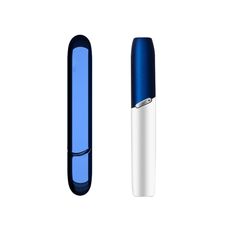 Coperchio superiore della sigaretta elettronica + copertura laterale per IQO 3.0 / 3.0 duo (blu)