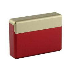 Custodia per sigarette in lega di alluminio per IQO 2.4 Plus / 3.0 Duo (oro + rosso)