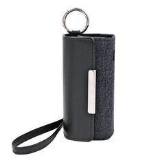 E Sigaretta Borsa per stoccaggio portatile in pelle per IQO 3.0 / 3.0 Duo (nero + nero)