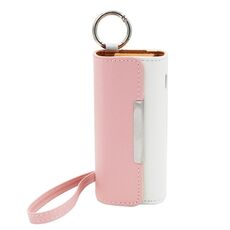 E Sigaretta Borsa da stoccaggio in pelle portatile per IQO 3.0 / 3.0 Duo (rosa + bianco)