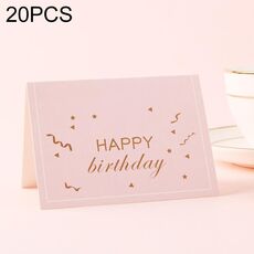 20 Pzs 3D Benedizione e carta di ringraziamento (buon compleanno)