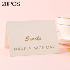 20 pezzi 3D Holiday Blessing and Thanksgiving Card (Smile)