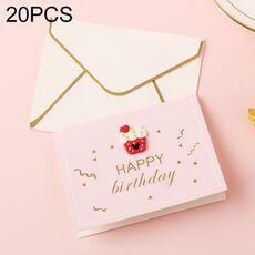 20 pezzi 3D Holiday Blessing and Thanksgiving Card con busta (icona di popsicle)