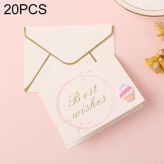 20 pezzi 3D Holiday Blessing and Thanksgiving Card con busta (Torch Ice Cream Icon)