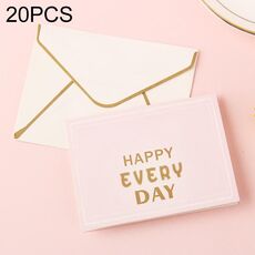 20 pezzi 3D Benedizione e carta di ringraziamento con busta (felice ogni giorno)