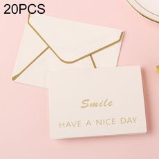20 pezzi 3D Holiday Blessing and Thanksgiving Card con busta (sorriso)