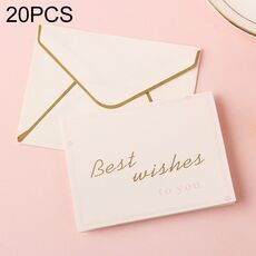 20 pezzi 3D Holiday Blessing and Thanksgiving Card con busta (i migliori auguri a te)