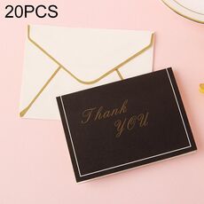 20 pezzi Benedizione 3D Benedizione e carta di ringraziamento con busta (grazie)