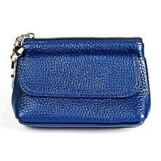 2017 Litchi Texture Genuine in pelle vera portata a portata di mano per donne (blu saffiro)
