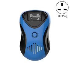 Repeller del mouse ad ultrasuoni Repeller di insetti silenziosi a risparmio energetico, Tipo di plug: Plug UK (Blue Black)