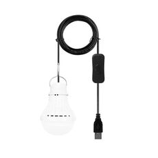 Lampada da lampadina USB da 5W, Specifica: filo interruttore 6500k freddo bianco, quantità: 1pcs
