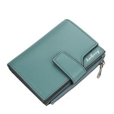BAELLERRY N5013 Ladies Portata portata con portafoglio multi-scheda Slot con cerniera con cerniera Borsa a monete (Grey Green)