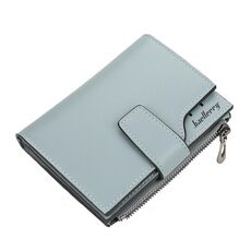 BAELLERRY N5013 Ladies Portata portafoglio multi-card Slot con cerniera con cerniera Borsa a braccia con cerniera (azzurro)