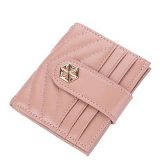 Porta carte da donna Boisen Guffing Multi-Card Slot Bick Bank Card Holder Portafoglio Piccolo portafoglio (rosa)