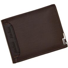MENBENSE BREVE FASHION TEMPO IRON STORE STOCK PUBLIGING CLIP CLIP (Brown Dark Brown)