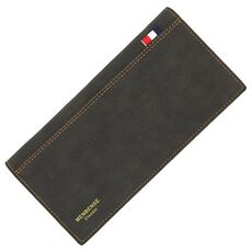 Portafoglio maschio maschio di Menbense Abbigliamento lungo grande capacità portafoglio maschio (nero)