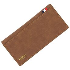 Portafoglio maschio maschio di Menbense Abbigliamento lungo grande capacità portafoglio maschio (marrone chiaro)