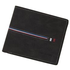 Minbense breve portafoglio moda casual casual da uomo (nero)
