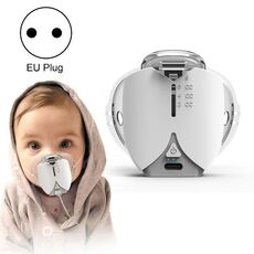 Nebulizzatore micro-maglia indossabile a mani libere per adulti e bambini, stile: con spina UE (argento bianco)