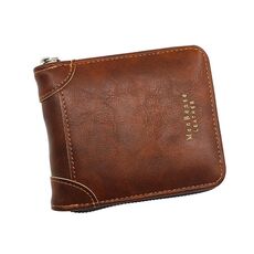 Portafoglio della chiusura multi-card multi-card di grande capacità di modo casual della grande capacità (marrone scuro)