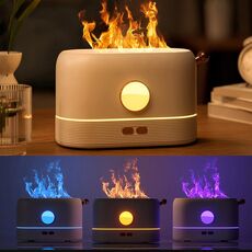 JF801 Simulazione desktop Simulazione AROMA Diffusore Umidificatore, colore: 3 colori bianco-bianco