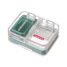 Scatola di distributore di taglieri di medicina sigillata Portable Imakara Square (verde)