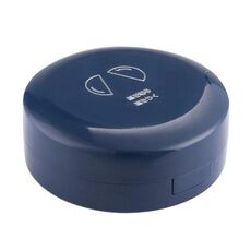 2 pezzi a doppio strato rotondo otto griglie portatili in medicina portatile con cutter (blu)