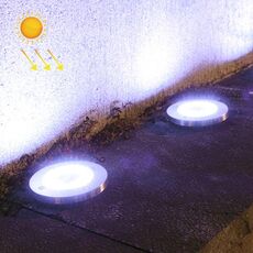 2 pezzi 20dies per esterni impermeabili per giardino solare Light Buried Light (Luce bianca)