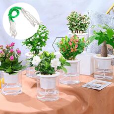 Dispositivo di irrigazione automatico con corda per infiltrazioni d'acqua semplice per irrigazione da giardinaggio (verde)