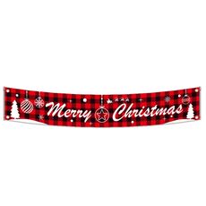 Ornamenti natalizi Lettere Banner Banner Festive Scene Disposition Props, Dimensioni: 300 x 50 cm (002)