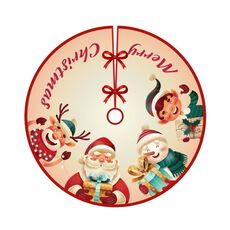 Gonna per albero di Natale tappeto Cover Cover Mat (007)