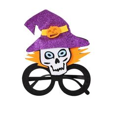 3 PCS Halloween Decorazione Scheletro di occhiali divertenti Scheletro Spider Horror Cappello da cranio