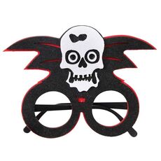 3 PCS Halloween Decorazione Scheletro di occhiali divertenti Scheletro Spider Horror Props Skull