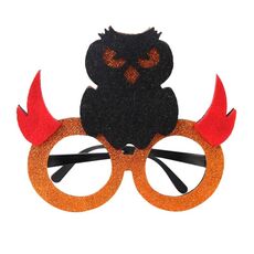 3 PCS Halloween Decorazione Scheletro di occhiali divertenti Scheletro Spider Horror Owl