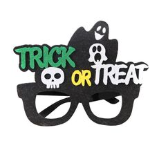 3 PCS Halloween Decorazione Scheletro di occhiali divertenti Scheletro Spider Horror Props English Letters