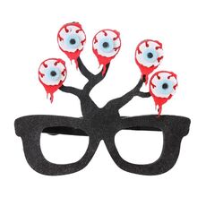 3 PCS Halloween Decorazione Scheletro di occhiali divertenti Scheletro Spider Horror Props multipli oculari